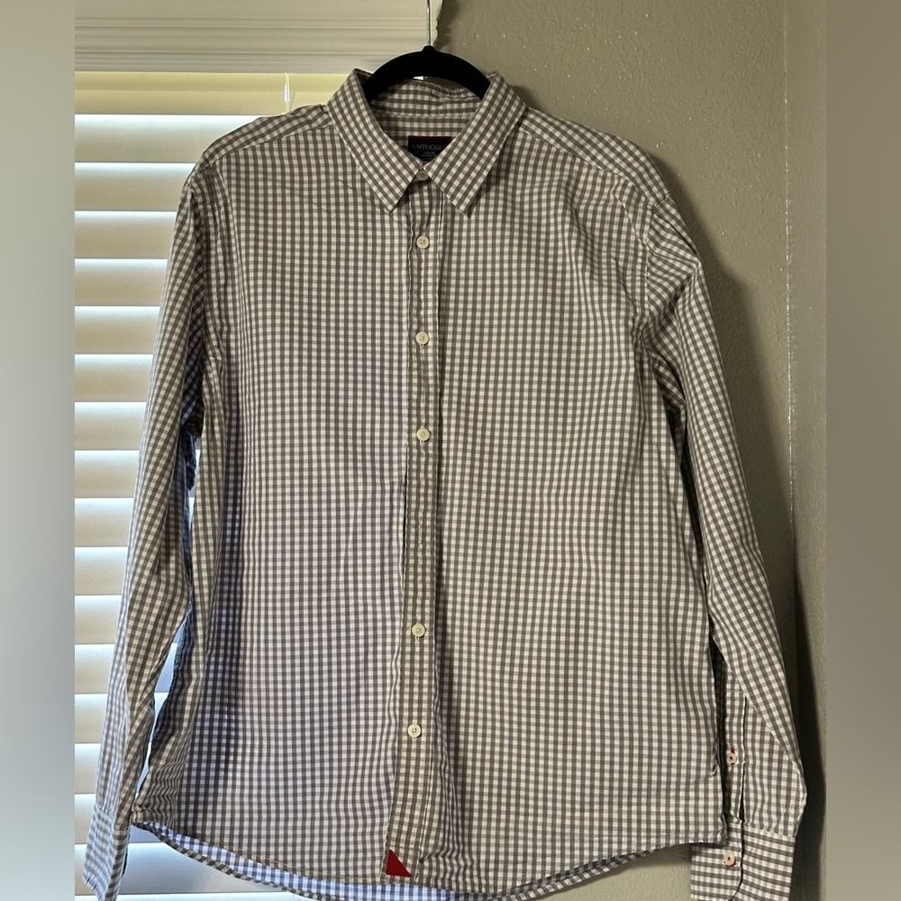 UNTUCKit Men’s Gray Button Down | Size L